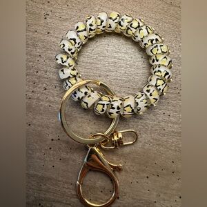 Leopard Print Keychain Bracelet